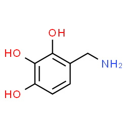 1,2,3-Benzenetriol, 4-(aminomethyl)- Structure