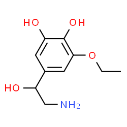1,2-Benzenediol, 5-(2-amino-1-hydroxyethyl)-3-ethoxy- (9CI) Structure