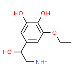 1,2-Benzenediol, 5-(2-amino-1-hydroxyethyl)-3-ethoxy- (9CI) structure