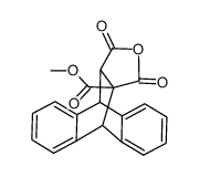 11-(methoxycarbonyl)-9,10-dihydro-9,10-ethano-anthracene-11,12-dicarboxylic anhydride结构式