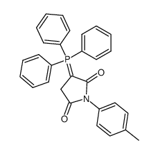 1-(p-tolyl)-3-(triphenyl-l5-phosphanylidene)pyrrolidine-2,5-dione Structure