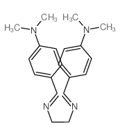 4-[2-[(4-dimethylaminophenyl)methylideneamino]ethyliminomethyl]-N,N-dimethyl-aniline structure