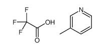 3-methylpyridine,2,2,2-trifluoroacetic acid结构式