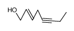 (2E)-2-Octen-5-in-1-ol Structure