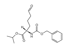 isopropyl α-benzyloxycarbonylamino-ε-oxohexanoate结构式