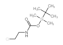 Carbamic acid,(2-chloroethyl)-, (1,1-dimethylethyl)dimethylsilyl ester (9CI) structure