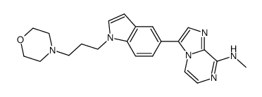 Methyl-{3-[1-(3-morpholin-4-yl-propyl)-1H-indol-5-yl]-imidazo[1,2-a]pyrazin-8-yl}-amine Structure