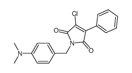 3-chloro-1-[4-(dimethylamino)benzyl]-4-phenyl-1H-pyrrole-2,5-dione结构式