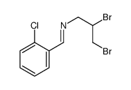 1-(2-chlorophenyl)-N-(2,3-dibromopropyl)methanimine结构式