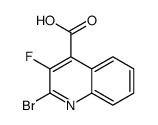 2-bromo-3-fluoroquinoline-4-carboxylic acid结构式