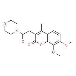 7,8-Dimethoxy-4-methyl-3-[2-(4-morpholinyl)-2-oxoethyl]-2H-chromen-2-one picture