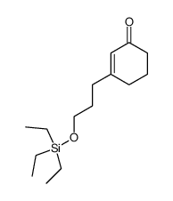 3-(3-((triethylsilyl)oxy)propyl)-2-cyclohexenone结构式