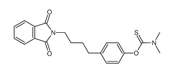 dimethylthiocarbamic acid O-{4-[4-(1,3-dioxo-1,3-dihydroisoindol-2-yl)butyl]-phenyl} ester Structure