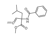 2-benzoylamino-2-isobutylpenta-3,4-dienoic acid methyl ester Structure