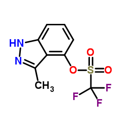 3-Methyl-1H-indazol-4-yl trifluoromethanesulfonate Structure