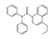 N,N-diphenyl-4-propylnaphthalene-1-carboxamide结构式