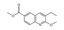methyl 3-ethyl-2-methoxyquinoline-6-carboxylate结构式