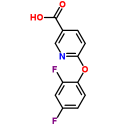 6-(2,4-Difluorophenoxy)nicotinic acid Structure