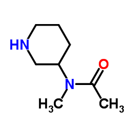 N-Methyl-N-(3-piperidinyl)acetamide Structure