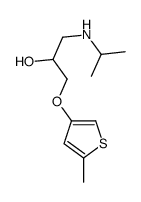 1-(5-methylthiophen-3-yl)oxy-3-(propan-2-ylamino)propan-2-ol结构式
