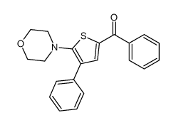 (5-morpholin-4-yl-4-phenylthiophen-2-yl)-phenylmethanone Structure