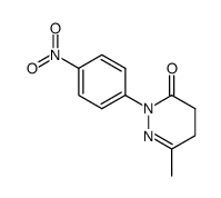 6-methyl-2-(4-nitro-phenyl)-4,5-dihydro-2H-pyridazin-3-one结构式