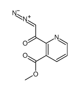 2-diazonio-1-(3-methoxycarbonylpyridin-2-yl)ethenolate结构式