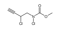 methyl chloro(2-chlorobut-3-yn-1-yl)carbamate Structure