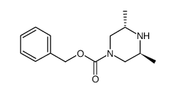(3S,5S)-3,5-二甲基哌嗪-1-羧酸苄酯结构式