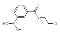 (3-((2-CHLOROETHYL)CARBAMOYL)PHENYL)BORONIC ACID Structure