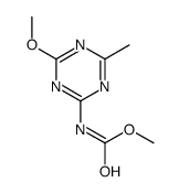 methyl N-(4-methoxy-6-methyl-1,3,5-triazin-2-yl)carbamate Structure