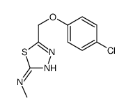 5-[(4-chlorophenoxy)methyl]-N-methyl-1,3,4-thiadiazol-2-amine结构式