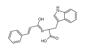 (2R)-3-(1H-indol-3-yl)-2-(3-phenylprop-2-enoylamino)propanoic acid结构式