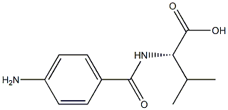 Valine,N-(p-aminobenzoyl)-,DL- (6CI) Structure