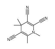 1,4,4,6-tetramethylpyridine-2,3,5-tricarbonitrile Structure