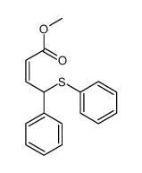 methyl 4-phenyl-4-phenylsulfanylbut-2-enoate结构式