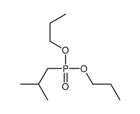 1-dipropoxyphosphoryl-2-methylpropane Structure