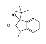3-tert-butyl-3-hydroxy-1-methylindol-2-one结构式