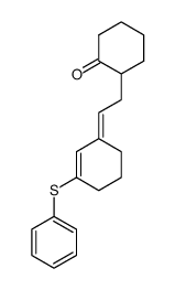 2-(2-(3-(phenylthio)cyclohex-2-en-1-ylidene)ethyl)cyclohexan-1-one Structure