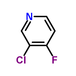 3-Chloro-4-fluoropyridine Structure