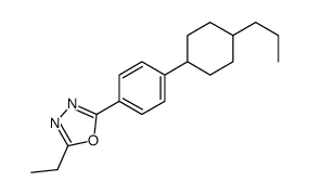 2-ethyl-5-[4-(4-propylcyclohexyl)phenyl]-1,3,4-oxadiazole Structure