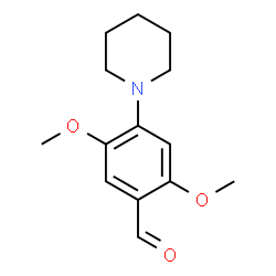 2,5-DIMETHOXY-4-PIPERIDIN-1-YL-BENZALDEHYDE结构式