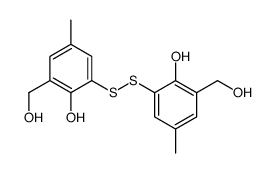 2-[[2-hydroxy-3-(hydroxymethyl)-5-methylphenyl]disulfanyl]-6-(hydroxymethyl)-4-methylphenol Structure