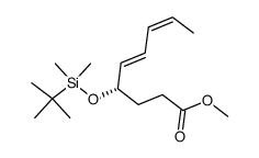 (5E,7Z)-(S)-4-(tert-Butyl-dimethyl-silanyloxy)-nona-5,7-dienoic acid methyl ester结构式