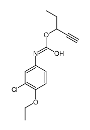 pent-1-yn-3-yl N-(3-chloro-4-ethoxyphenyl)carbamate结构式