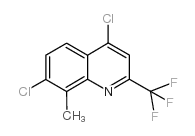 4,7-二氯-8-甲基-2-(三氟甲基)喹啉结构式