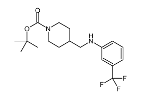 1-BOC-4-[(3-TRIFLUOROMETHYL-PHENYLAMINO)-METHYL]-PIPERIDINE结构式