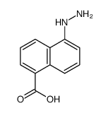 5-肼基萘-1-羧酸结构式