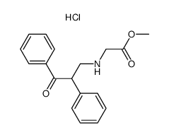 (3-Oxo-2,3-diphenyl-propylamino)-acetic acid methyl ester; hydrochloride结构式