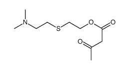 2-[2-(dimethylamino)ethylsulfanyl]ethyl 3-oxobutanoate Structure